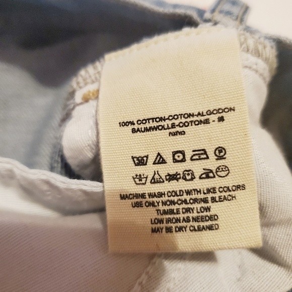 We The Free Hallie Midstone Washed Denim distressed mini front seamSkirt - Picture 10 of 10